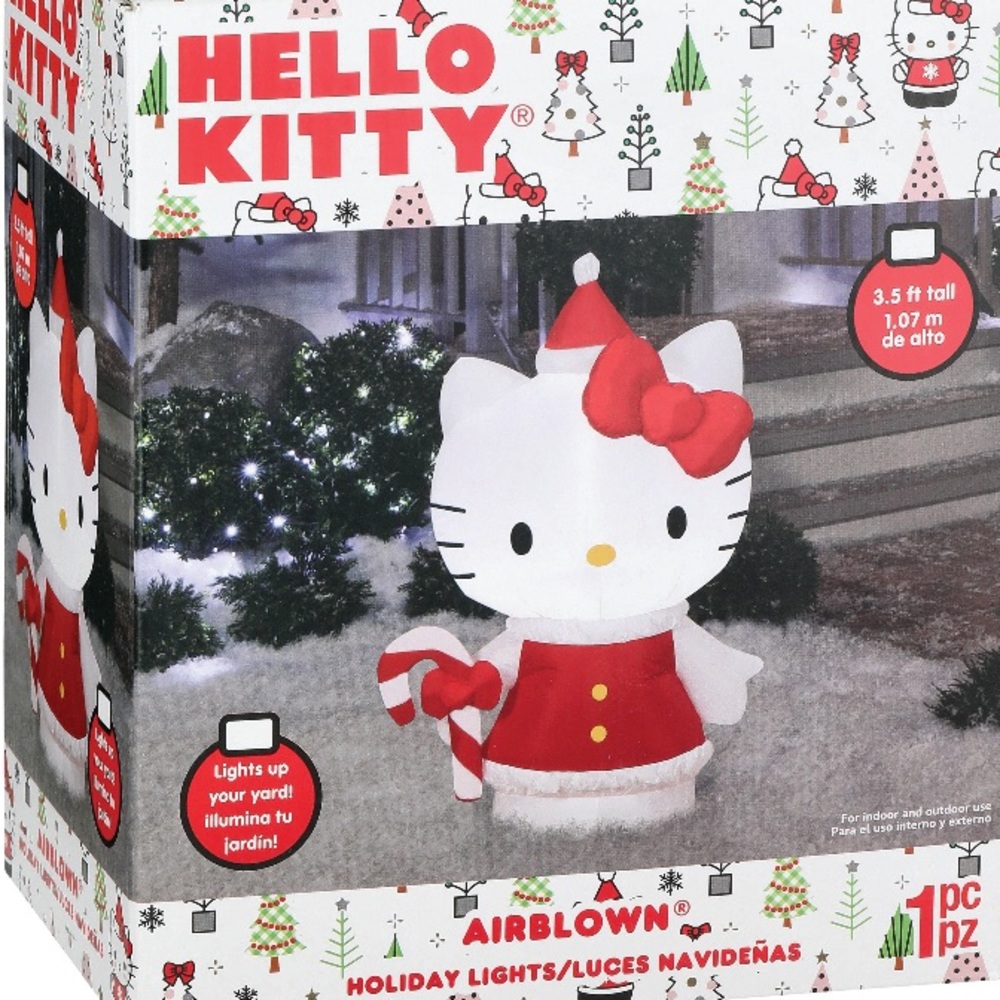 NIB Hello Kitty Holiday Inflatable with Red and White